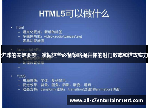 进球的关键要素：掌握这些必备策略提升你的射门效率和进攻实力
