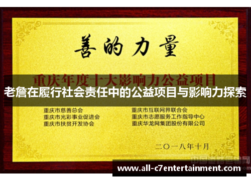 老詹在履行社会责任中的公益项目与影响力探索